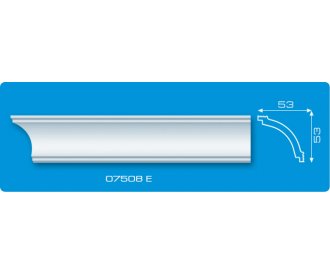 Потолочный плинтус ФОРМАТ экструзионный 07508Е
